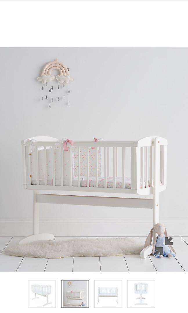 mothercare wooden swinging crib