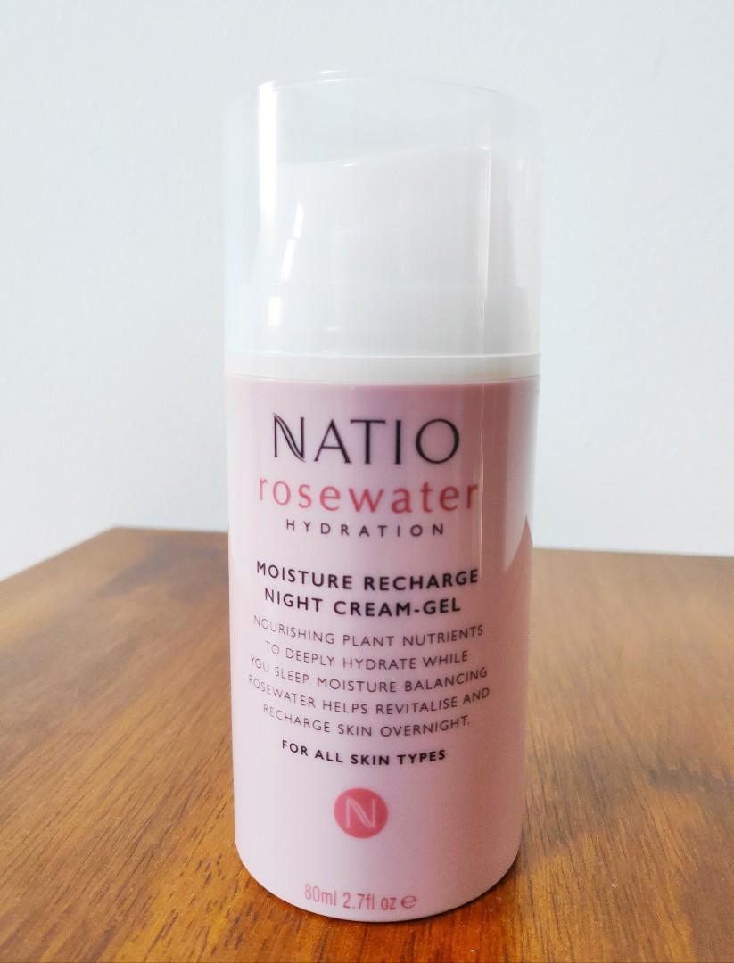 natio rosewater night cream