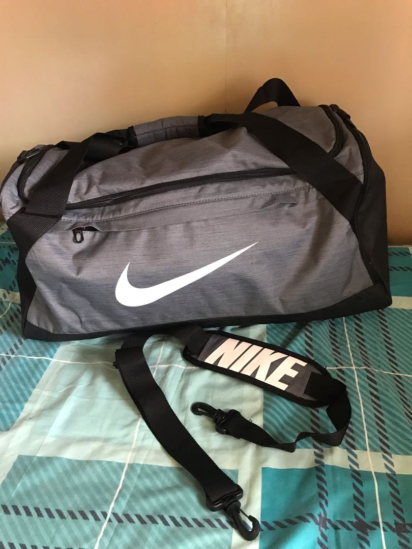 Nike Brasilia Bag (Gray), Men's Fashion, Bags, Sling Bags on Carousell