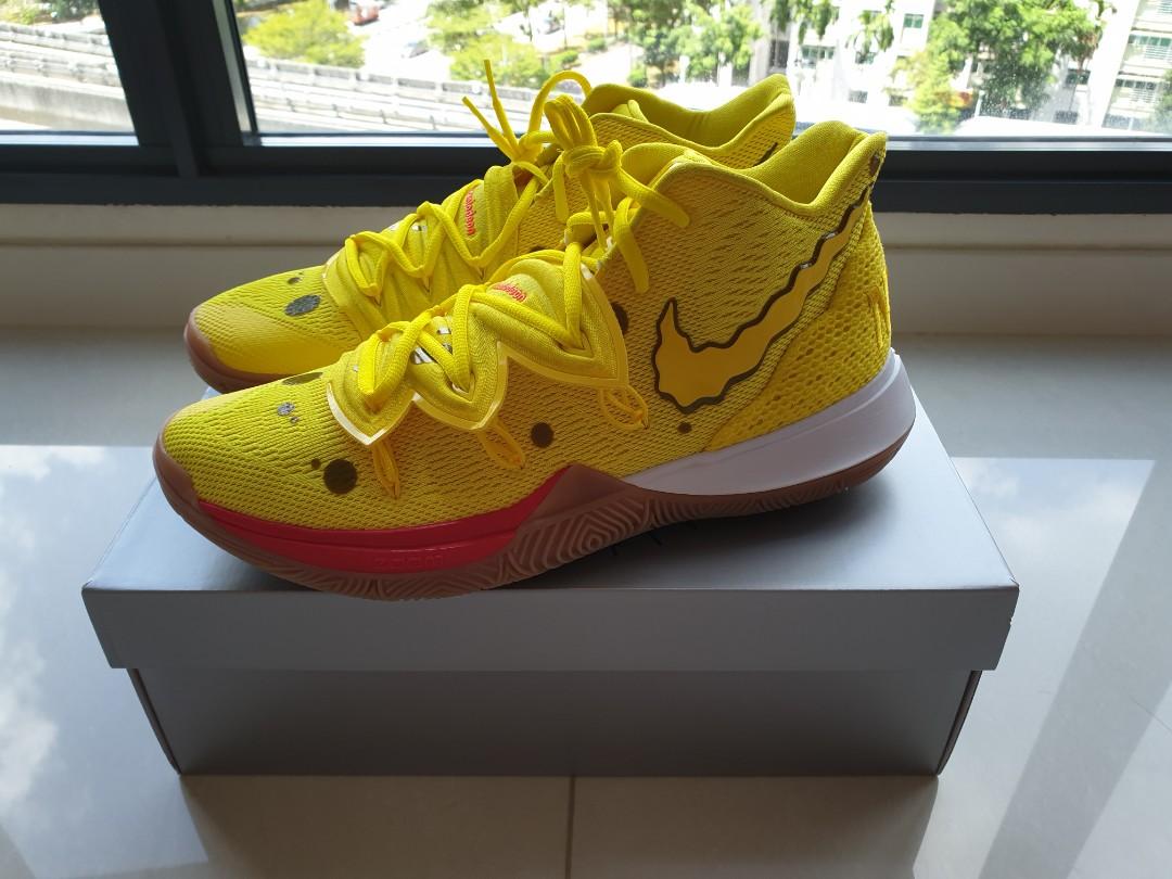 Nike Kyrie 5 Youth GS SBSP Spongebob 6Y Yellow Buy Online in
