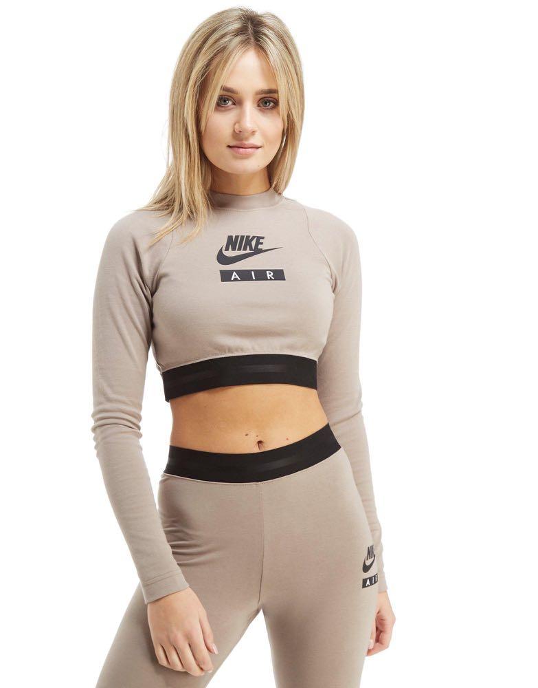 Nike long sleeve crop top, Women's 