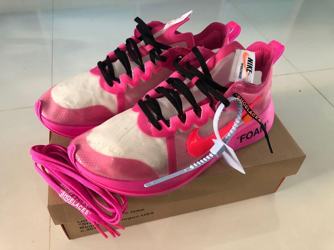 pink off white laces