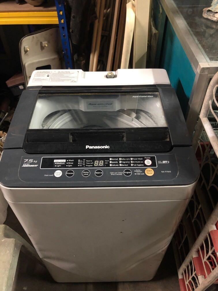 Panasonic Eco Aquabeat Washing Machine (7.5kg), TV & Home Appliances