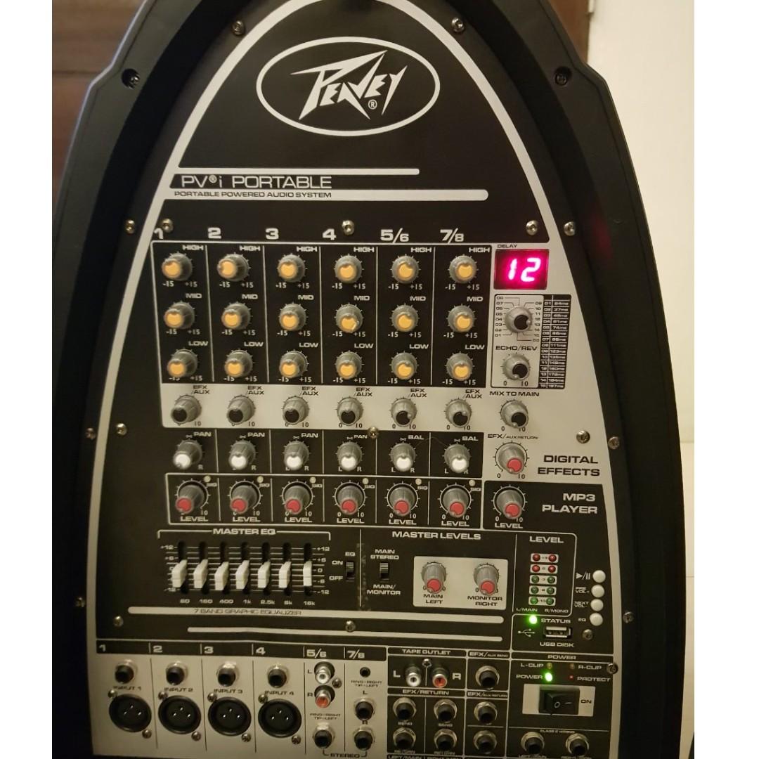 Peavey pvi portable pa system outlet