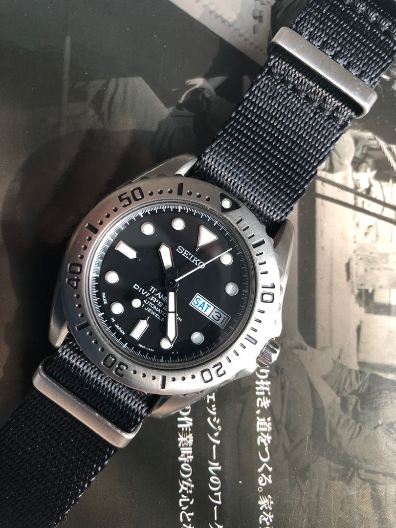 Rare Seiko SKX403 Titanium Diver Men s Fashion Watches