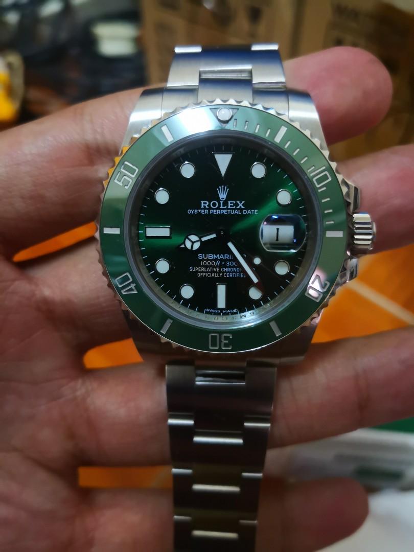 Rolex Submariner hulk vrf Men s Fashion Watches Accessories Watches on Carousell