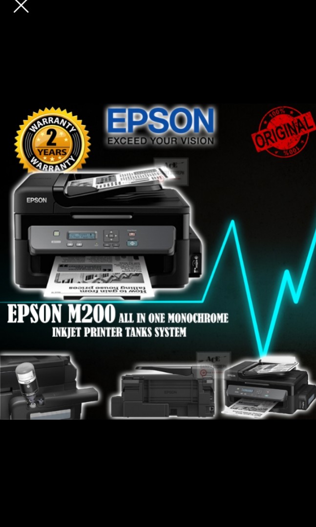 Epson M200 Wifi Driver - Heavy Duty Epson M1120 Ecotank ...