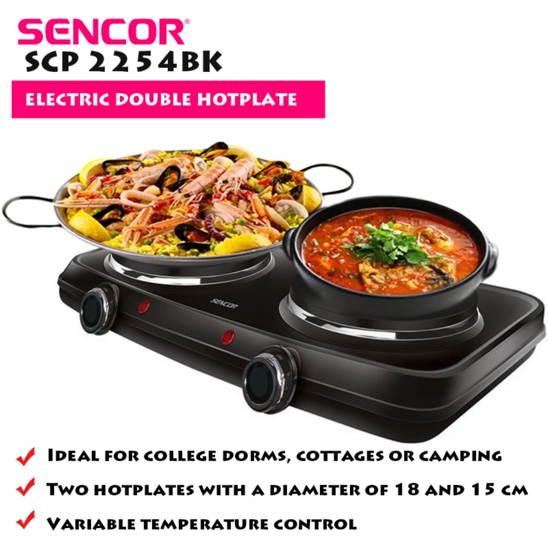Sencor SCP2254BK Electric Double Hotplate Price in Bangladesh ShopZ BD
