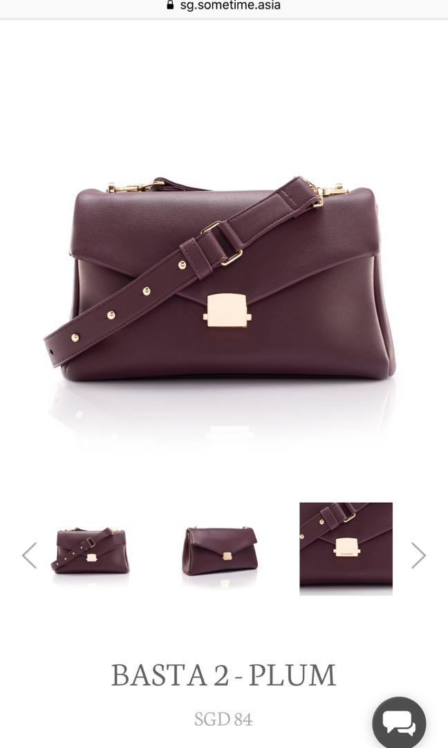 plum clutch