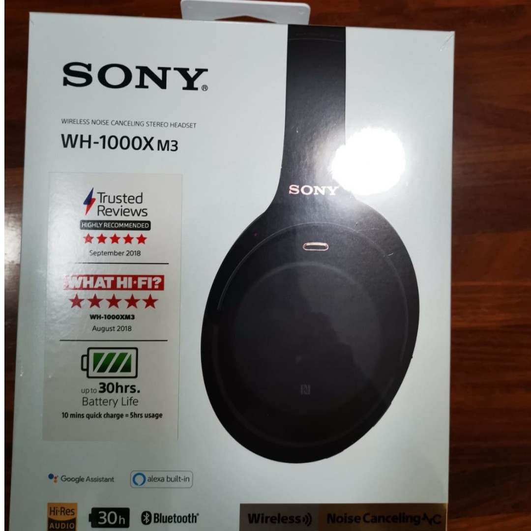 Sony Wh-1000Xm3 (Local Set With Sony Warranty- Can Register At Sony  Website) Bnib Black Color (2 Sets Available!) - Price Reduced To $350  (Kindly Check My Profile For Excellent Reviews From Buyers!),