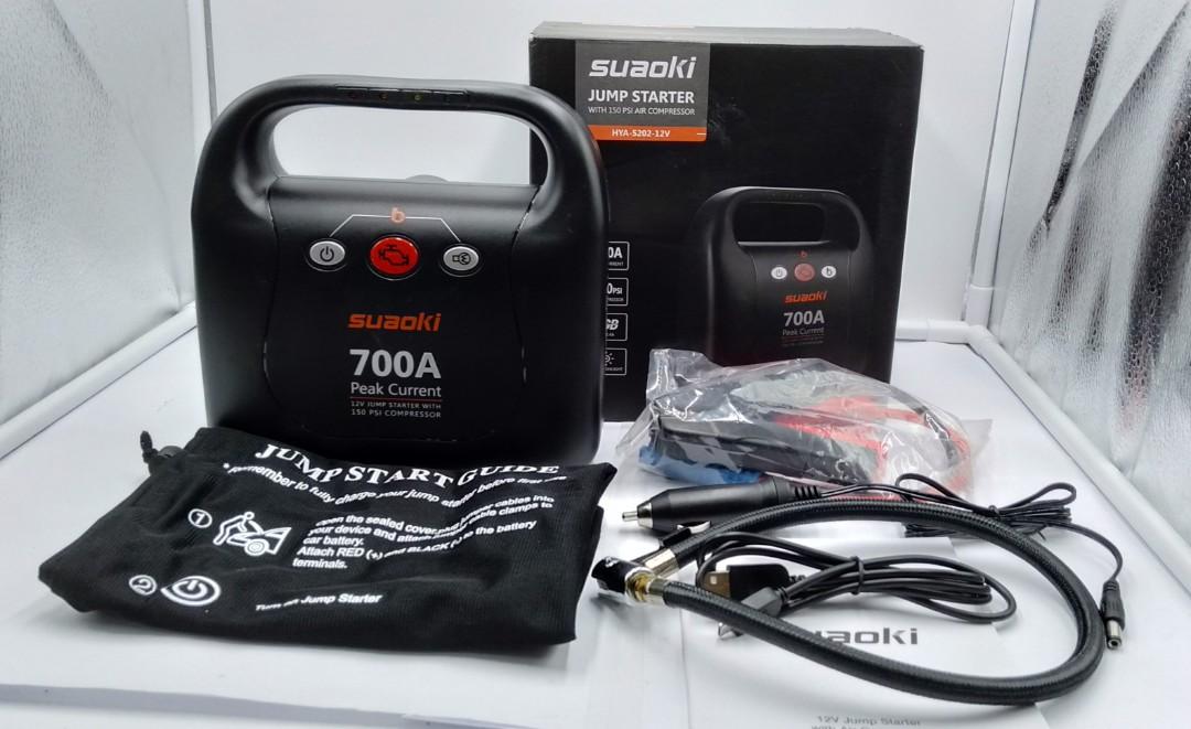 Suaoki jump starter new arrivals with air compressor