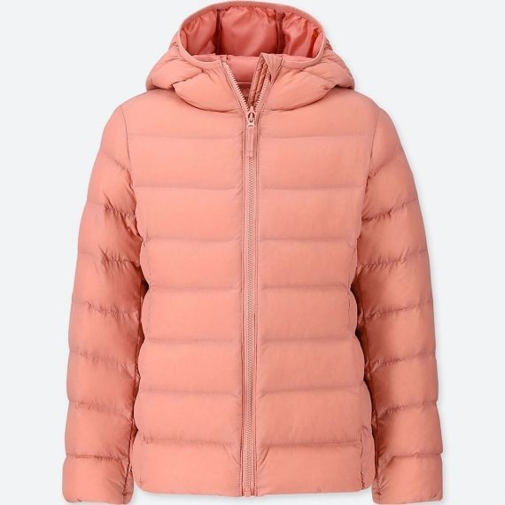 Girls light top warm padded parka