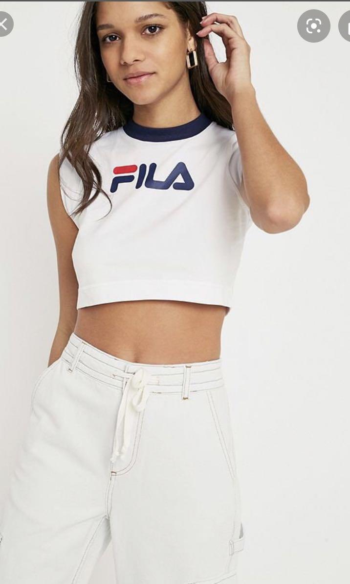 Urban Outfitters Exc Fila Crop Top Women S Fashion Clothes Tops