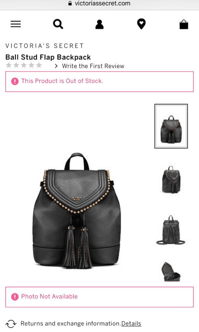 Victoria Secret Ori Ball Stud Flap Backpack