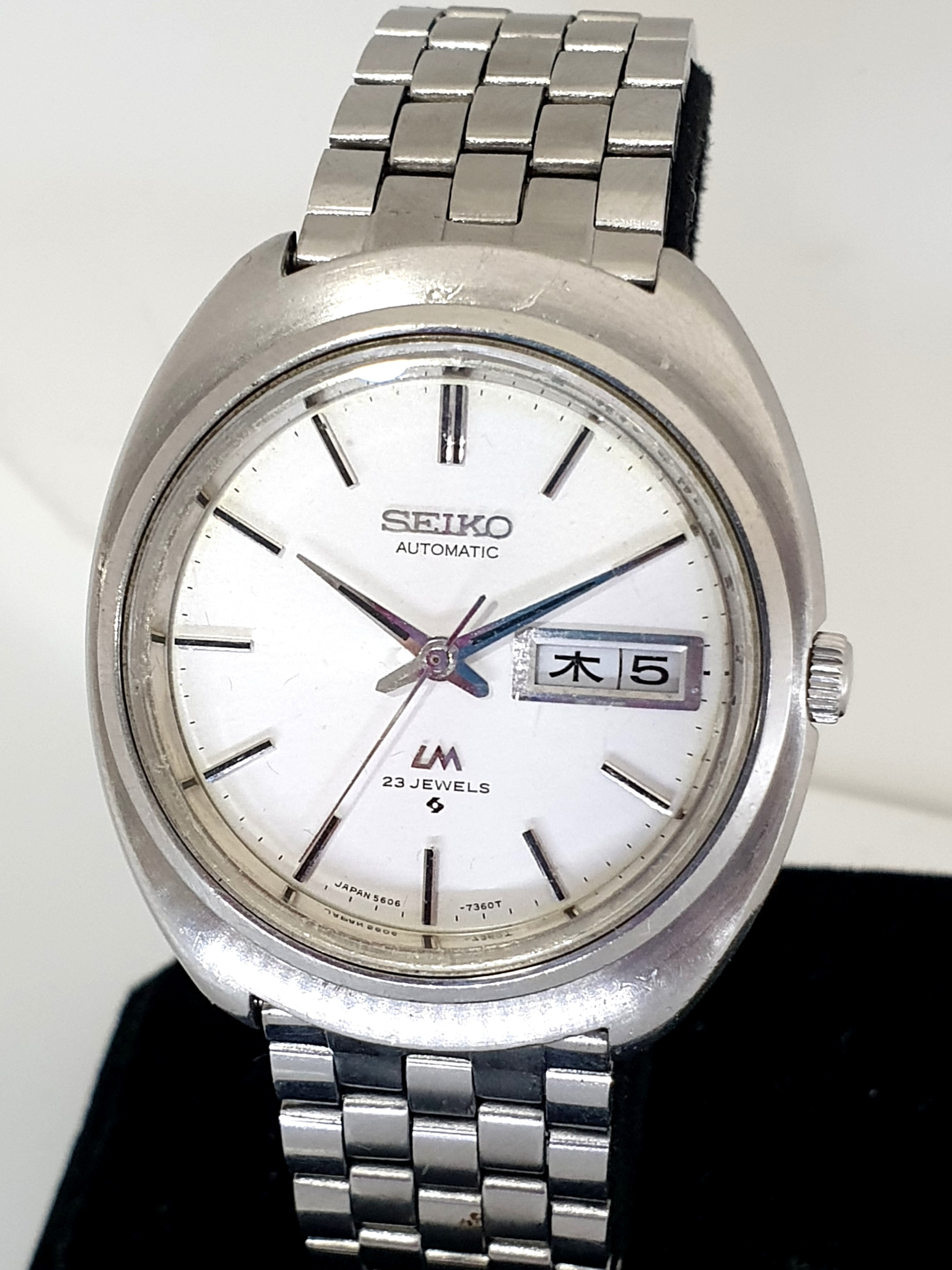 Seiko Lord Matic 5206-5000 Vintage Day Date Special SS Used Automatic ...