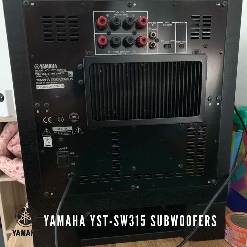 YAMAHA YSTSW315 SUBWOOFERS, Audio, Soundbars, Speakers & Amplifiers on