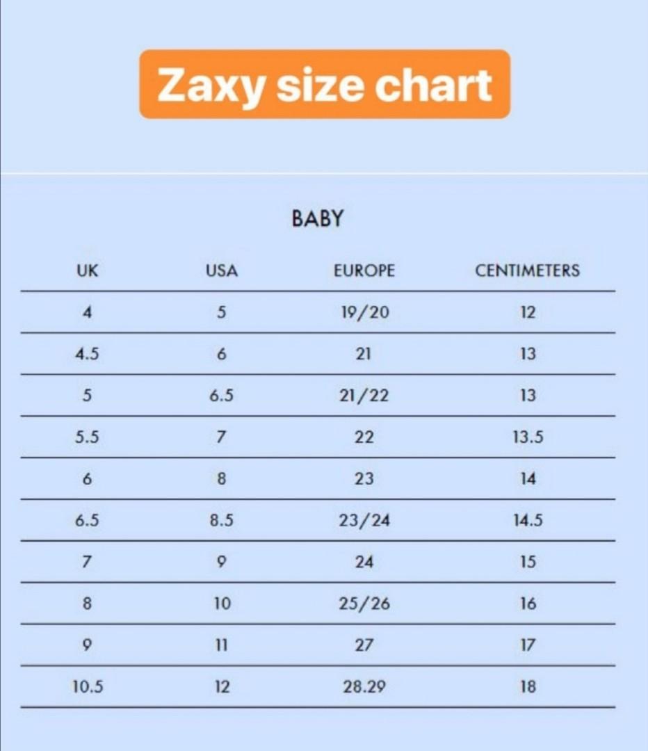Zaxy size 1 hotsell