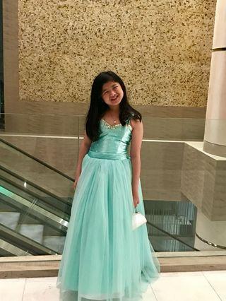 Long Gown in Mint
