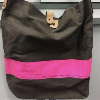 jacobs by marc jacobs for marc by marc jacobs 螢光粉紅 布袋