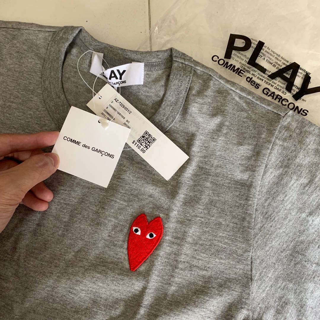 comme des garcons t shirt tag