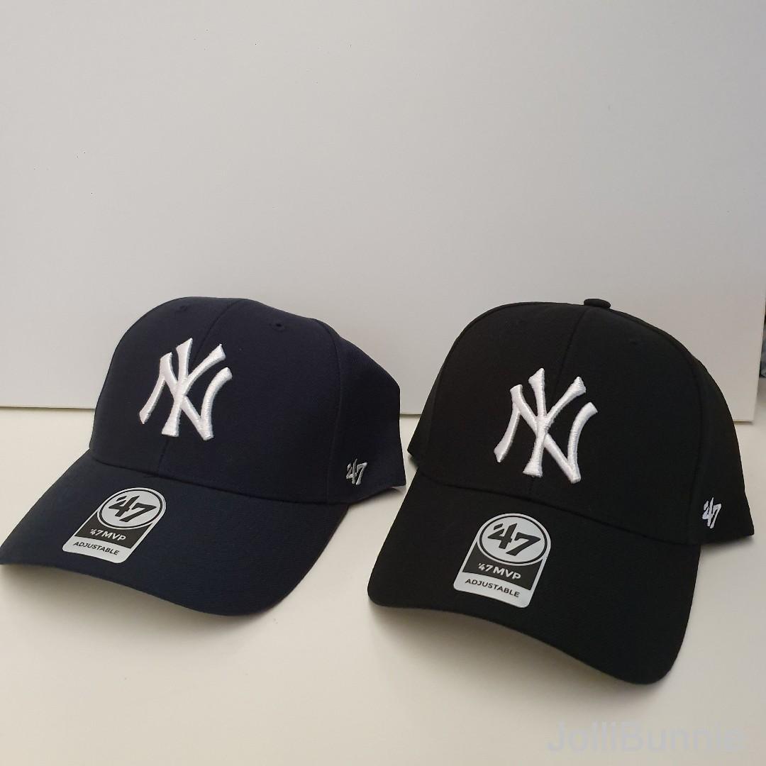 47 Brand New York Yankees MVP Adjustable Hat - Black, Black