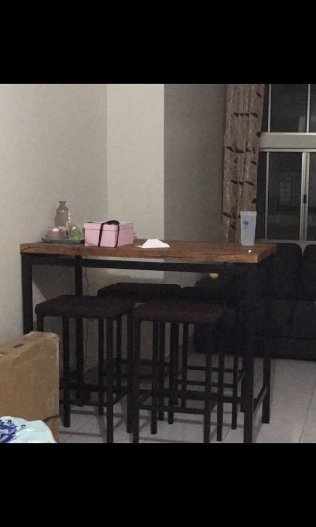 Bar type deals dining set