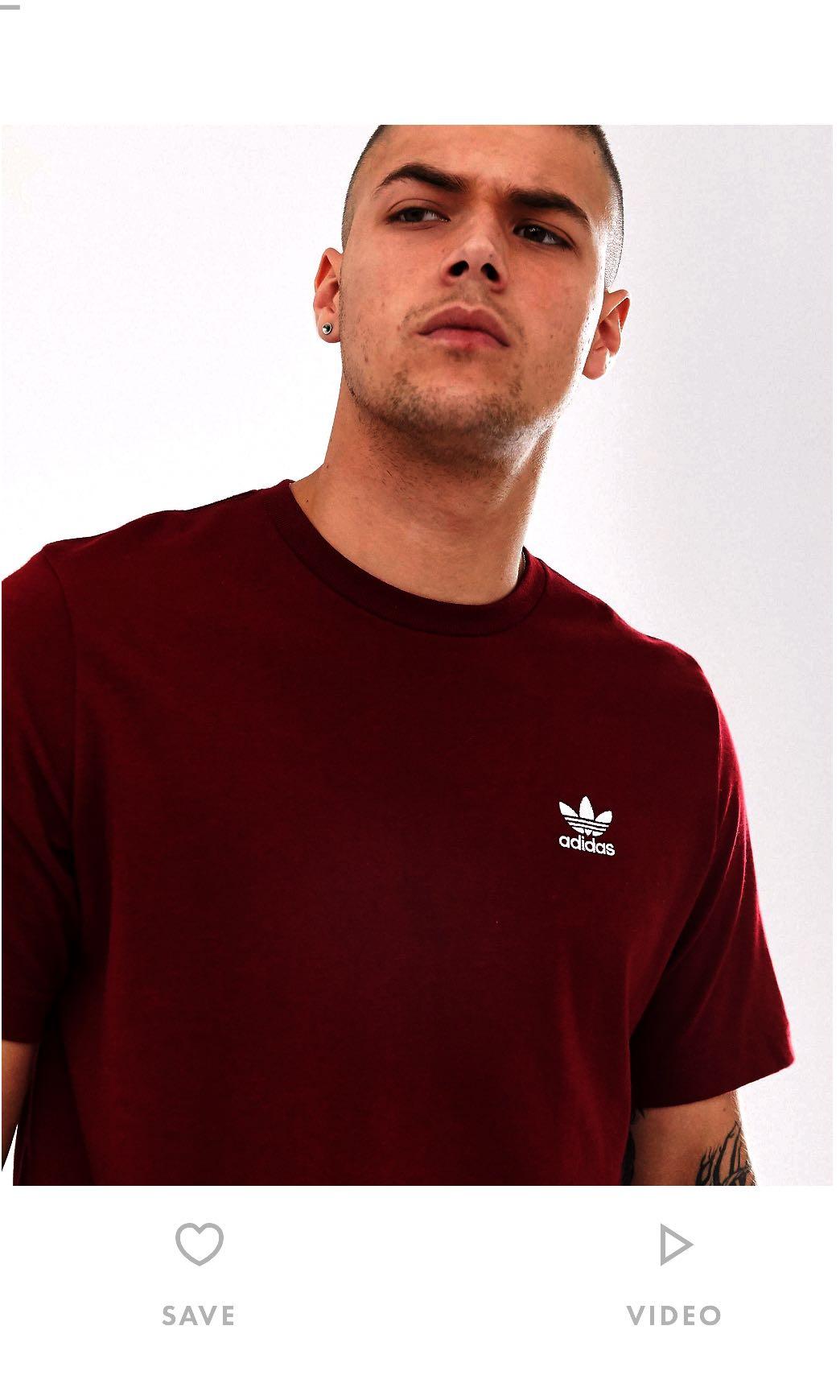 adidas logo on back of shirt