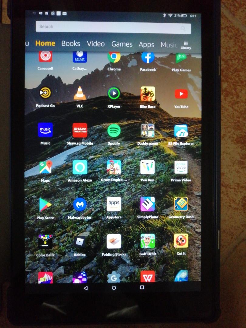 Amazon Fire Hd 10 Mobile Phones Tablets Tablets On Carousell