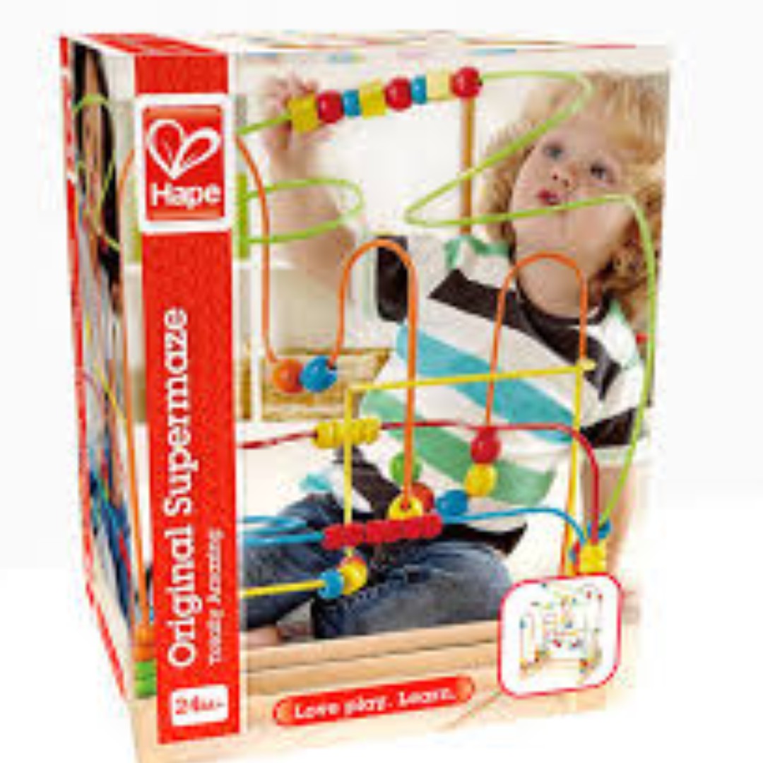 Award Winning Hape Original Supermaze Wooden Bead Activity Learning