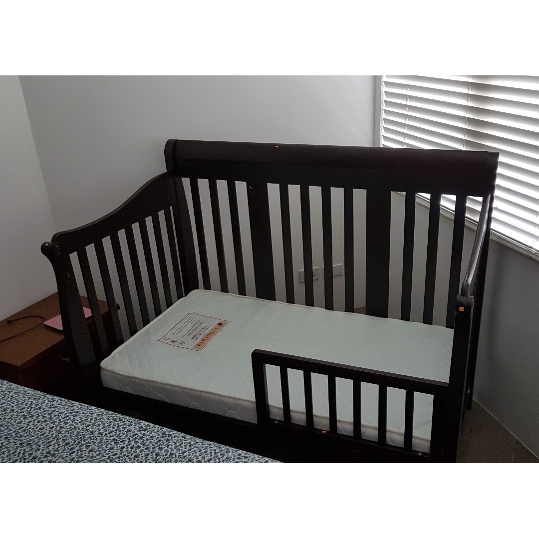 solid oak baby cribs