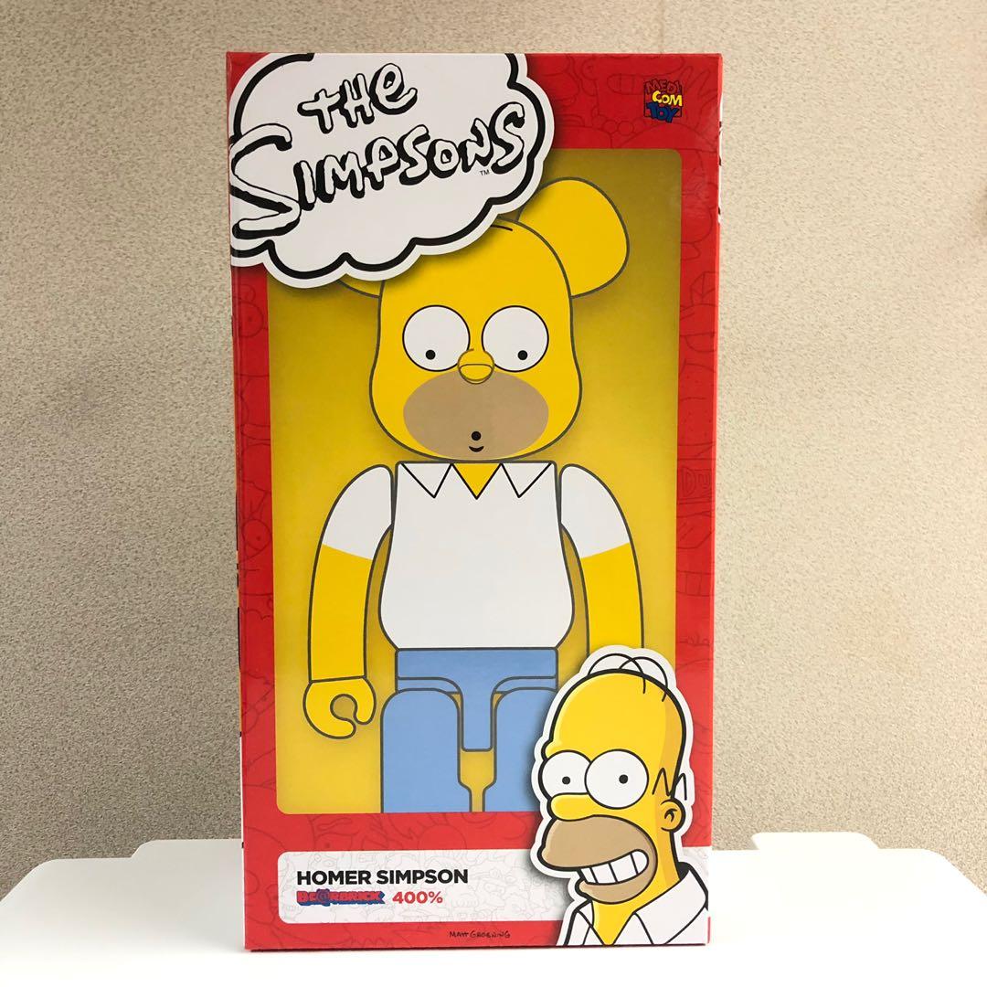 Bearbrick 400% Homer Simpsons 河馬Bear 潮人潮物潮牌Bear Be@rbrick