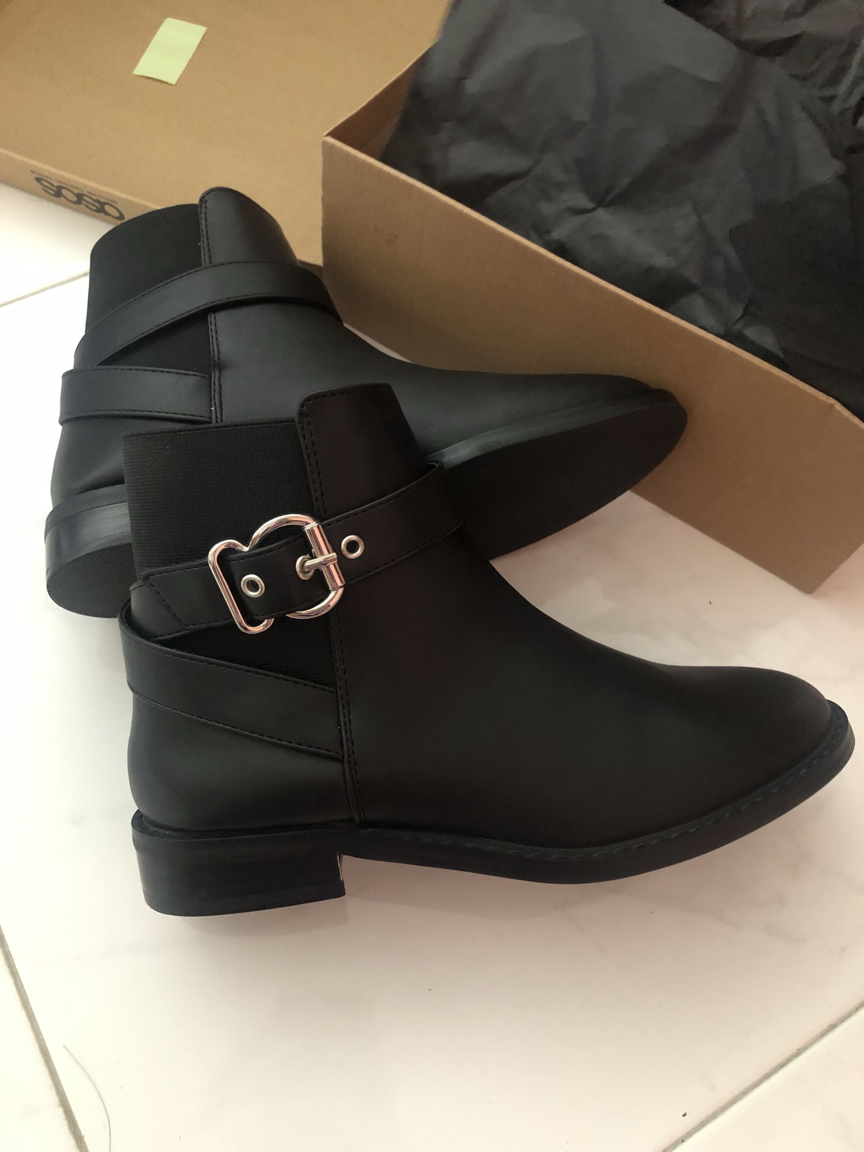 buckle boots asos