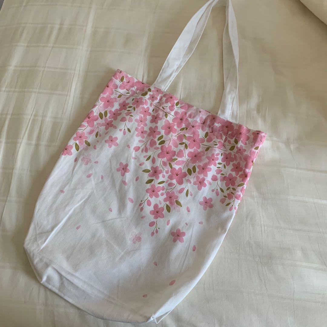 Cherry blossom tote bag cheap
