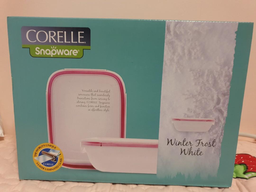 Corelle Snapware Winter Frost White 1l 1 4l 1 85l Home