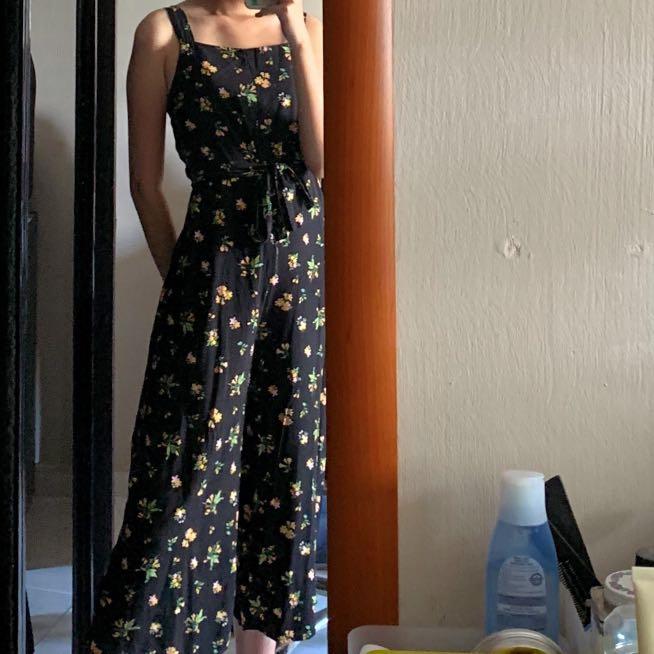 cotton on floral jumpsuit