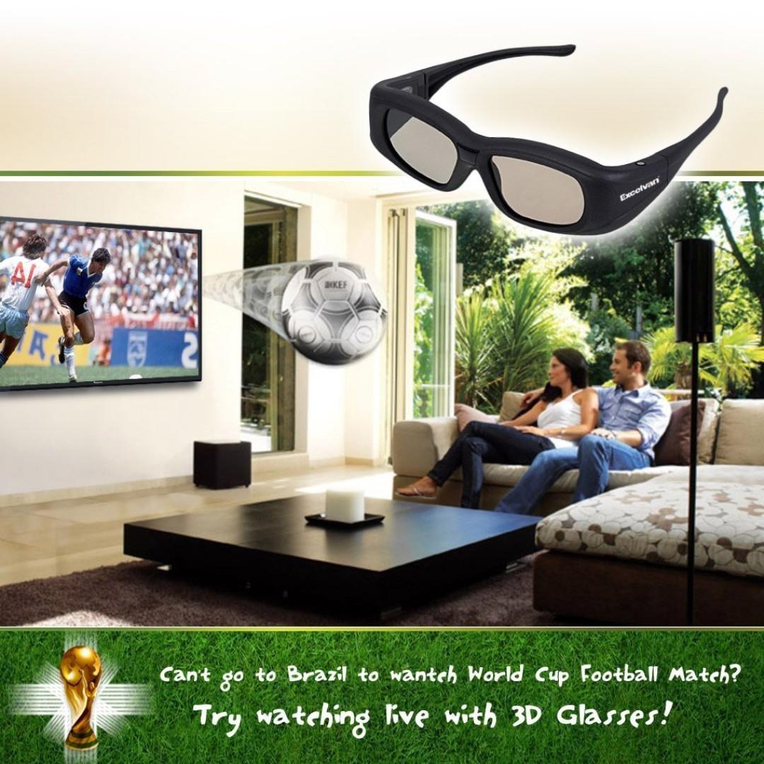 Excelvan Super Universal 3d Active Shutter Tv Glasses Ir
