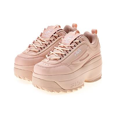 fila platform sneakers pink