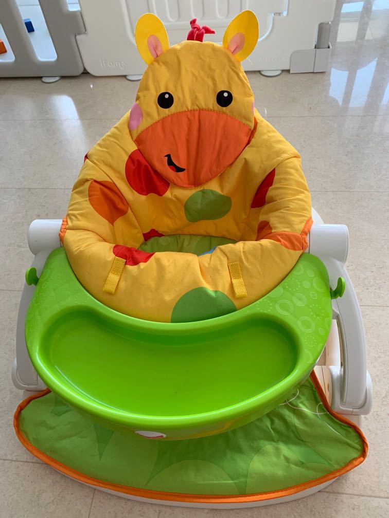 Fisher Price Giraffe Sit Me Up Floor Seat Babies Kids Nursing Feeding On Carousell