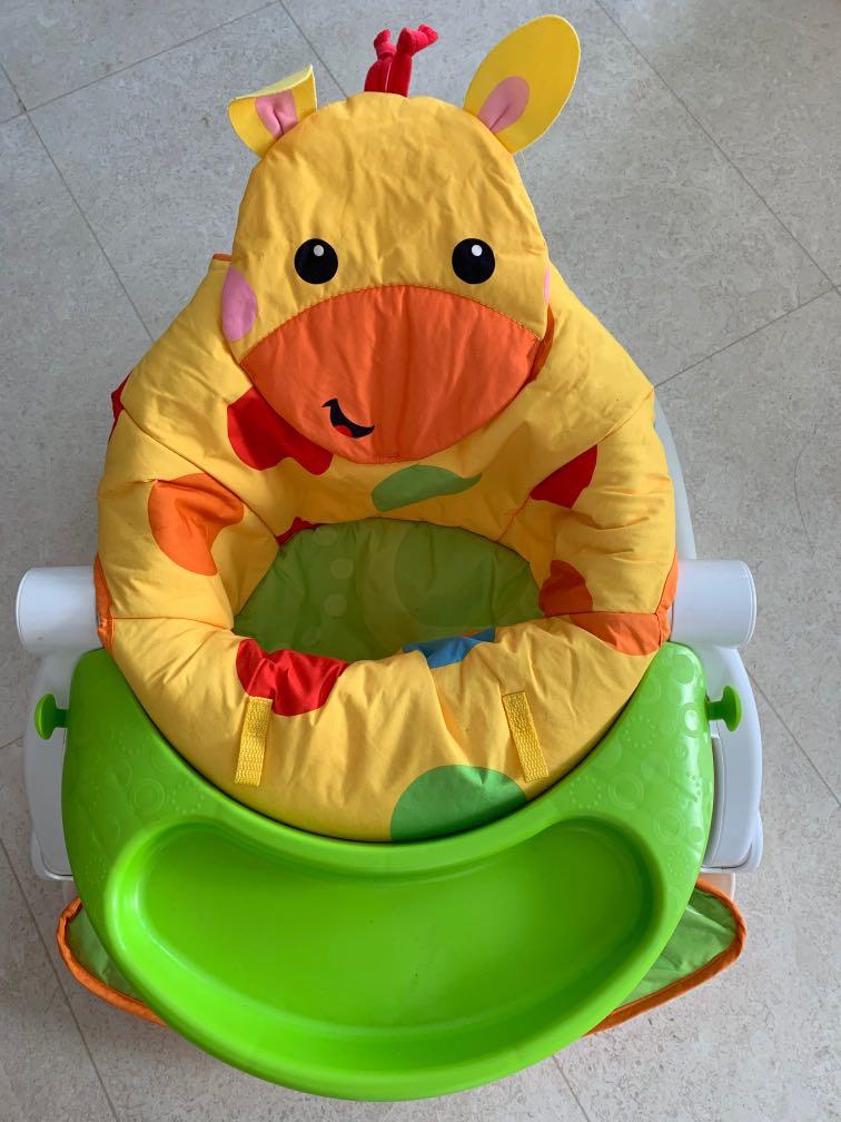 Fisher Price Giraffe Sit Me Up Floor Seat Babies Kids Baby Nursery Kids Furniture Other Kids Furniture on Carousell