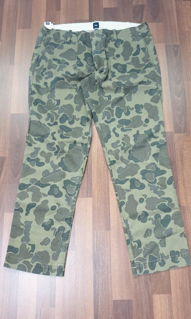 Gap camouflage trousers on sale