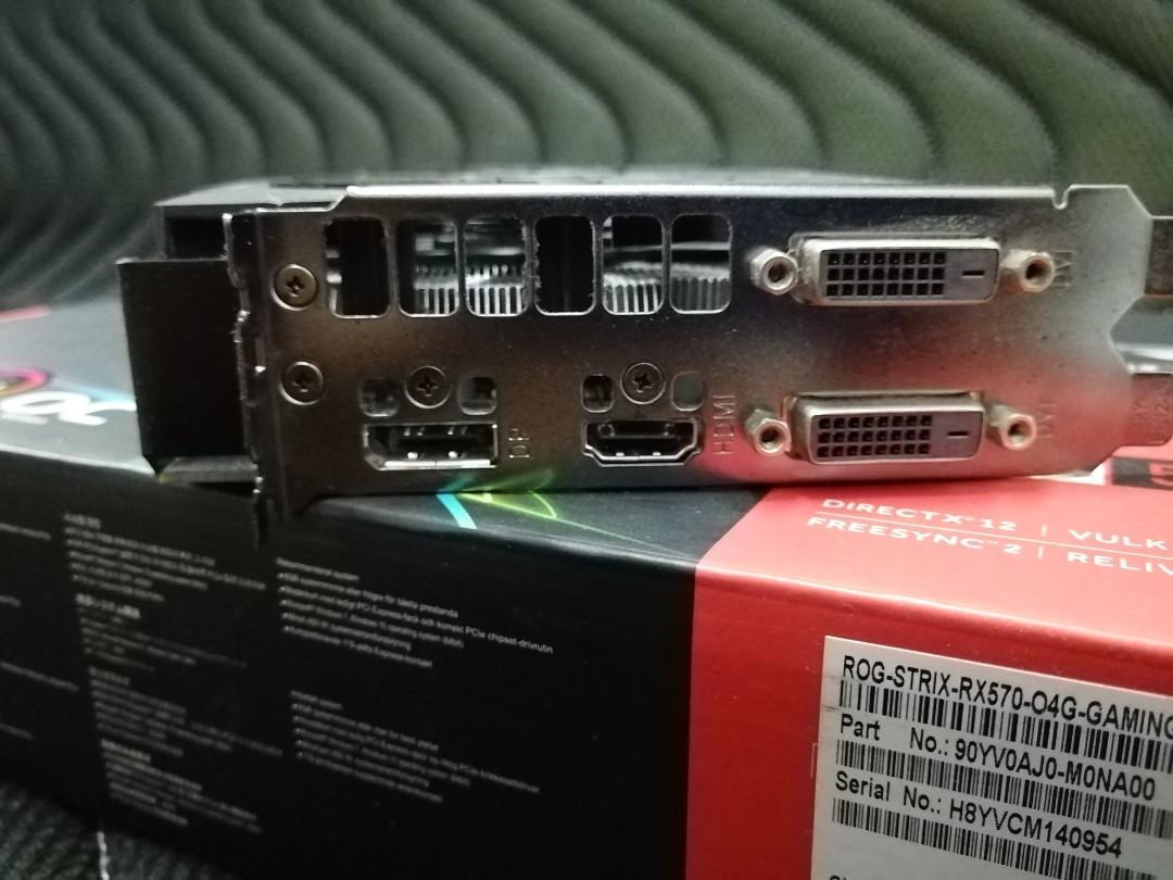 New Asus Rog Strix rx570 4gb RMA Computers Tech Parts
