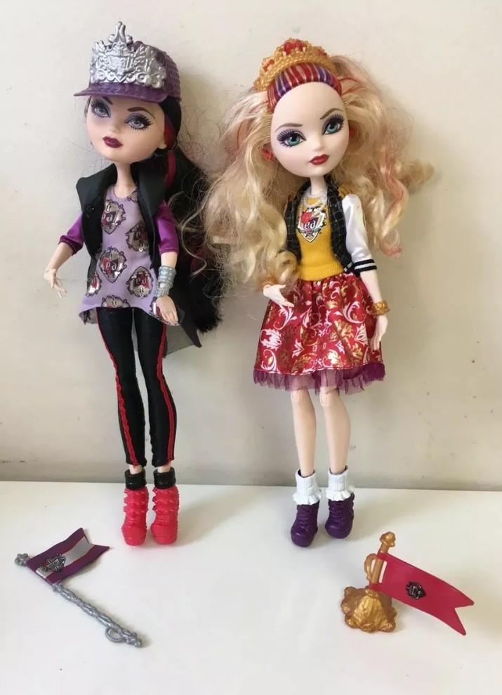 Ever After High School Spirit Apple White and Raven Queen Doll (2