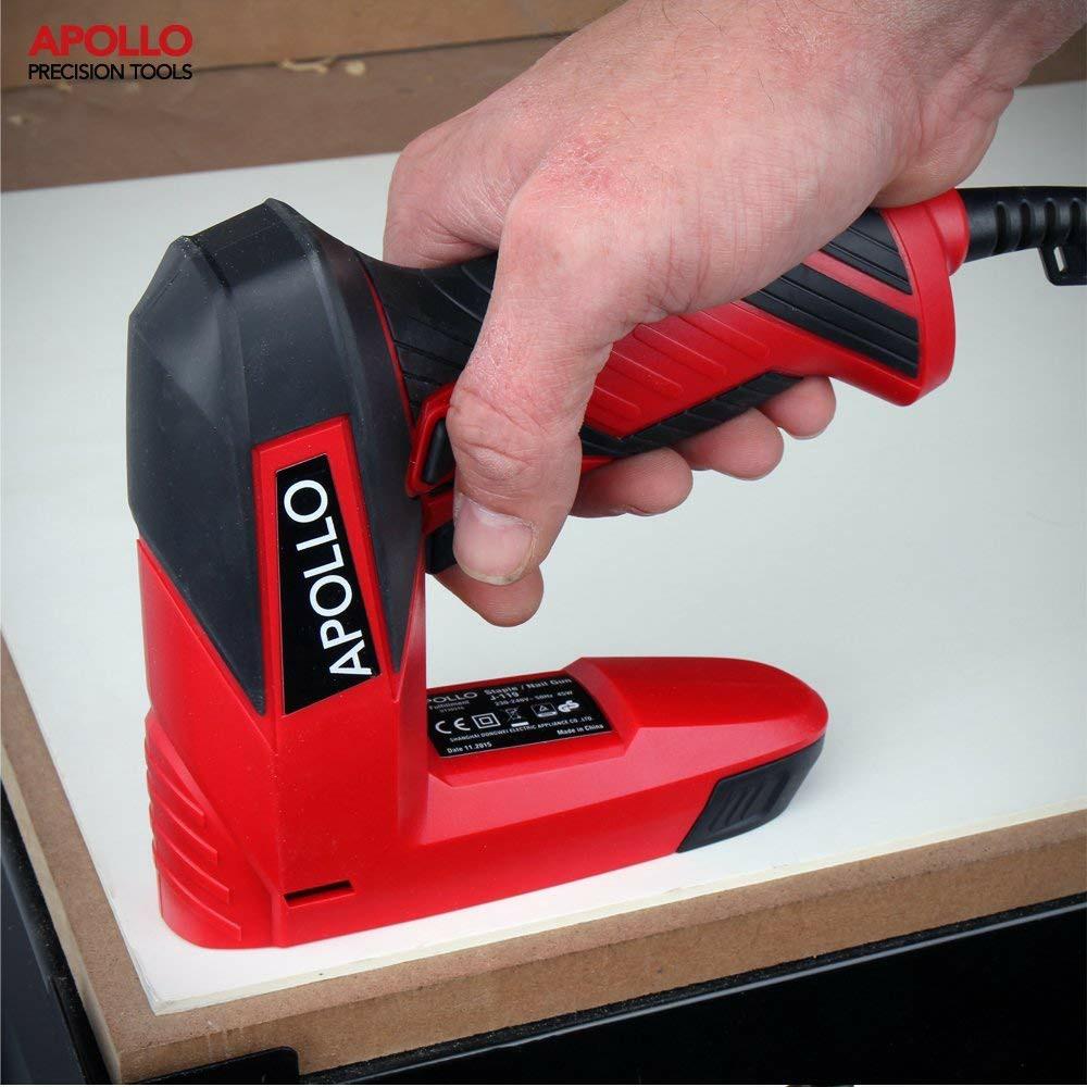 Hi Spec 45w Electric Corded Staple Nail Gun Kit Set With Safety