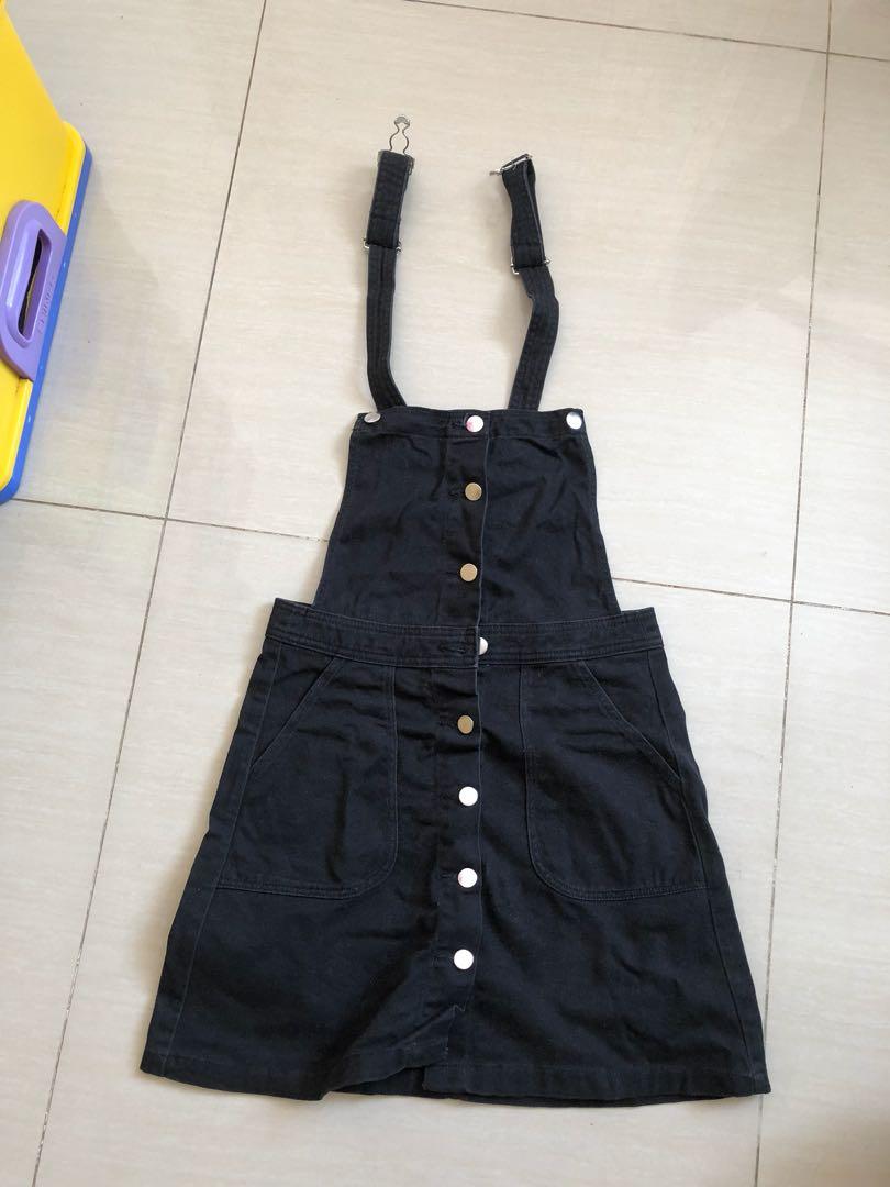Jean overall skirt h&m discount