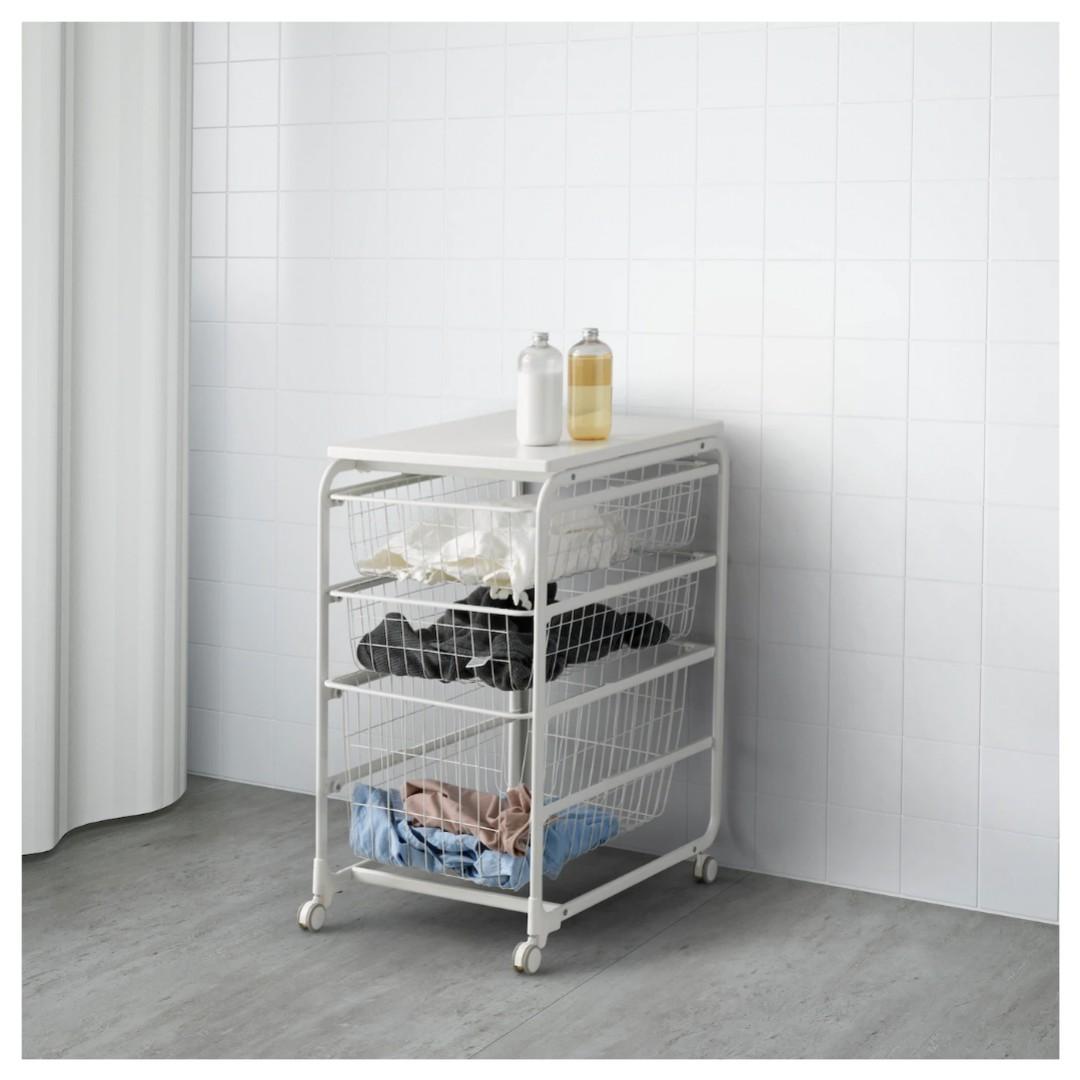 Ikea Laundry Basket Drawer Algot Dresser Furniture Shelves