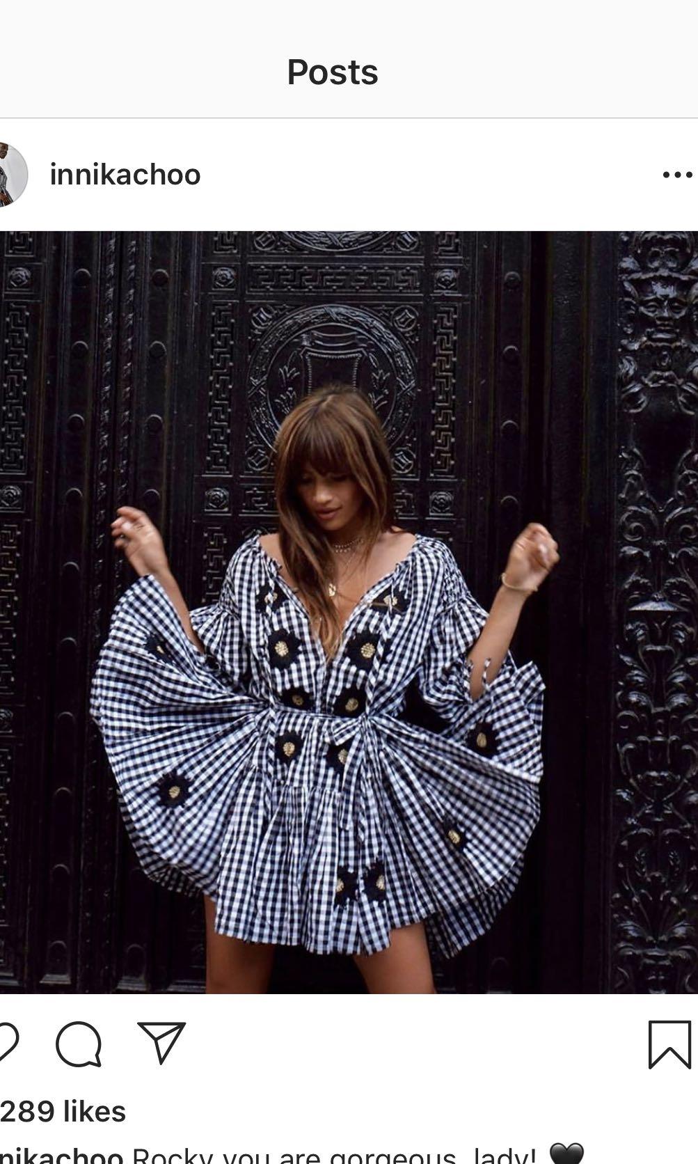 Gingham smock clearance