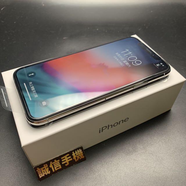 Iphone X 64g 銀白色電池100 全新官換機完全未使用原廠保固3個月盒裝附充電組換貼優先限面交 1443 手機平板 蘋果apple在旋轉拍賣