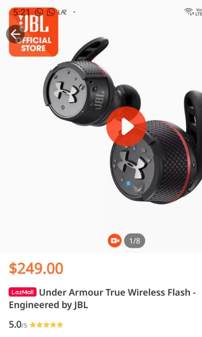 JBL Under Armour True Wireless Flash Audio Earphones on Carousell