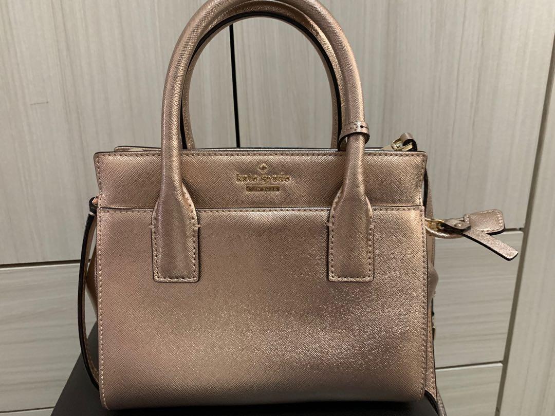 kate spade bag rose gold