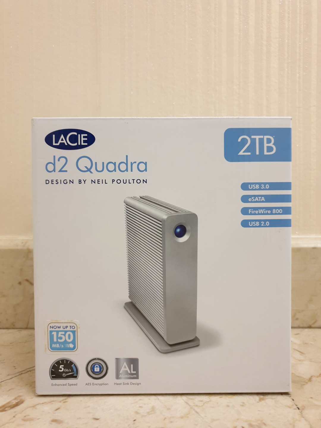 LaCie d2 Quadra USB 3.0 FireWire 800 ESata // 2TB hard drive ...